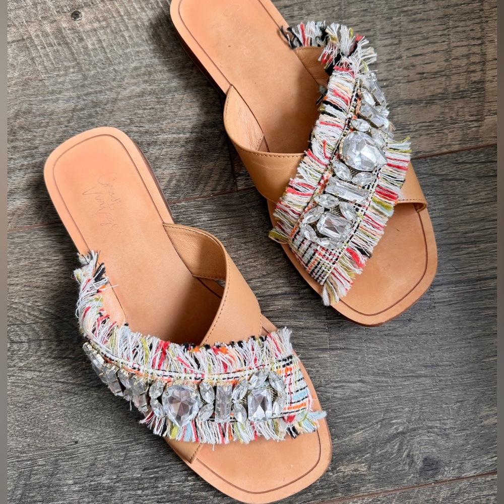 Crown Vintage Fringe Sandals